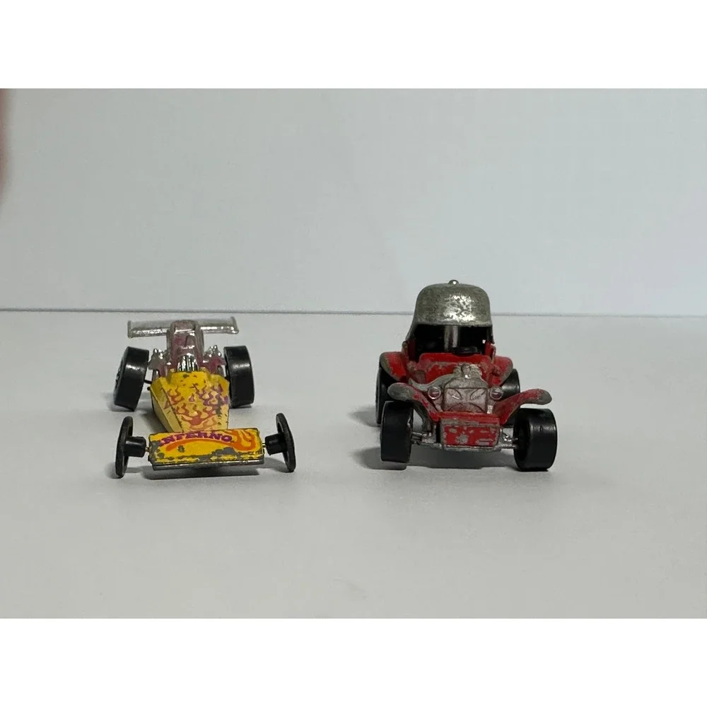 Vintage Hot Wheels Redline Lot Red Baron 1969 Inferno 1975 Turbo-Racer